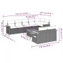 Set mit 9 Gartensofas mit beigen Kissen aus synthetischem Rattan von , Gartensets - Ref: Foro24-3259399, Preis: 614,76 €, Rab...