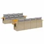 9-piece garden sofa set with beige synthetic rattan cushions by , Garden sets - Ref: Foro24-3259063, Price: 589,91 €, Discoun...