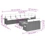 9-teiliges Gartenmöbel-Set und Kissen synthetisches Rattangrau von , Gartensets - Ref: Foro24-3259400, Preis: 630,10 €, Rabat...