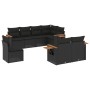 8-piece garden sofa set with black synthetic rattan cushions by , Garden sets - Ref: Foro24-3259402, Price: 636,84 €, Discoun...