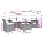 Set Gartensofas mit Kissen 6 Stück synthetisches Rattan beige von , Gartensets - Ref: Foro24-3252515, Preis: 446,91 €, Rabatt: %