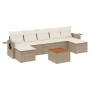 Set Gartensofas mit beigen Kissen 8 Stück PE Rattan von , Gartensets - Ref: Foro24-3257024, Preis: 505,42 €, Rabatt: %