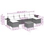 Set Gartensofas mit beigen Kissen 8 Stück PE Rattan von , Gartensets - Ref: Foro24-3257024, Preis: 505,42 €, Rabatt: %