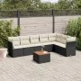 8-piece garden sofa set with black synthetic rattan cushions by , Garden sets - Ref: Foro24-3223676, Price: 451,75 €, Discoun...