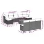 Garden sofa set 11 pieces with beige synthetic rattan cushions by , Garden sets - Ref: Foro24-3223868, Price: 603,92 €, Disco...