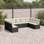 Set aus 8-teiligen Gartensofas und Kissen Kunstrattan schwarz von , Gartensets - Ref: Foro24-3249905, Preis: 491,07 €, Rabatt: %