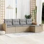Garden sofa set with 5-piece synthetic rattan beige cushions by , Garden sets - Ref: Foro24-3258321, Price: 317,01 €, Discoun...