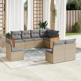 Set Gartensofas mit beigen Kissen 8 Stück PE Rattan von , Gartensets - Ref: Foro24-3260127, Preis: 515,59 €, Rabatt: %