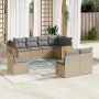 Set Gartensofas mit beigen Kissen 8 Stück PE Rattan von , Gartensets - Ref: Foro24-3260127, Preis: 515,59 €, Rabatt: %