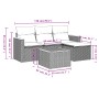Garden sofa set with 5-piece synthetic rattan beige cushions by , Garden sets - Ref: Foro24-3258314, Price: 311,93 €, Discoun...