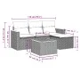 Garden sofa set with 5-piece synthetic rattan beige cushions by , Garden sets - Ref: Foro24-3258314, Price: 307,58 €, Discoun...
