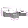 Garden sofa set with 6-piece synthetic rattan beige cushions by , Garden sets - Ref: Foro24-3258328, Price: 370,22 €, Discoun...