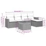 Garden sofa set with 6-piece synthetic rattan beige cushions by , Garden sets - Ref: Foro24-3258328, Price: 359,36 €, Discoun...