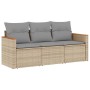 Set Gartensofas mit beigen Kissen 3 Stück PE Rattan von , Gartensets - Ref: Foro24-3258160, Preis: 217,42 €, Rabatt: %