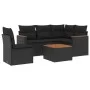 6-piece garden sofa set with black synthetic rattan cushions by , Garden sets - Ref: Foro24-3258380, Price: 390,12 €, Discoun...
