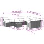 Set Gartensofas mit beigen Kissen 10 Stück synthetisches Rattan von , Gartensets - Ref: Foro24-3260393, Preis: 644,33 €, Raba...