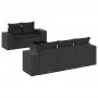 6-piece garden sofa set and black synthetic rattan cushions by , Garden sets - Ref: Foro24-3254632, Price: 472,07 €, Discount: %
