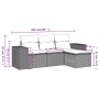 Set Gartensofas mit Kissen 4 Stück synthetisches Rattan beige von , Gartensets - Ref: Foro24-3254806, Preis: 296,64 €, Rabatt: %