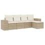 Set Gartensofas mit Kissen 5 Stück synthetisches Rattan beige von , Gartensets - Ref: Foro24-3254825, Preis: 398,26 €, Rabatt: %