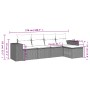 Set Gartensofas mit Kissen 5 Stück synthetisches Rattan beige von , Gartensets - Ref: Foro24-3254825, Preis: 394,80 €, Rabatt: %