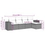Set Gartensofas mit Kissen 5 Stück synthetisches Rattangrau von , Gartensets - Ref: Foro24-3254827, Preis: 328,58 €, Rabatt: %