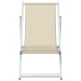 Klappbare Strandkörbe 2 Einheiten Aluminium und Textilene Creme von , Gartenstühle - Ref: Foro24-360169, Preis: 99,47 €, Raba...
