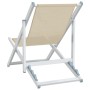 Klappbare Strandkörbe 2 Einheiten Aluminium und Textilene Creme von , Gartenstühle - Ref: Foro24-360169, Preis: 99,47 €, Raba...