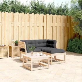 Set de sofás de jardín 3 pzas con cojines madera maciza de pino de , Conjuntos de jardín - Ref: Foro24-3216990, Precio: 287,1...