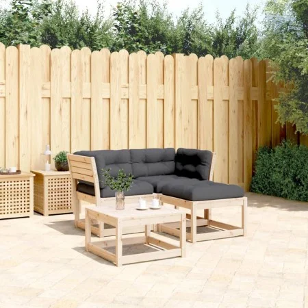 3-piece garden sofa set with solid pine wood and cushions by , Garden sets - Ref: Foro24-3216990, Price: 287,16 €, Discount: %