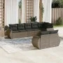 Garden sofa set 8 pieces and gray synthetic rattan cushions by , Modular outdoor sofas - Ref: Foro24-3221619, Price: 579,59 €...