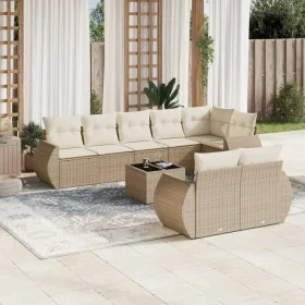 9-piece garden sofa set with beige synthetic rattan cushions by , Modular outdoor sofas - Ref: Foro24-3221627, Price: 748,37 ...