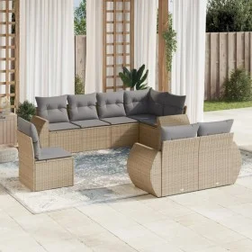 Set Gartensofas mit beigen Kissen 8 Stück PE Rattan von , Modulare Sofas für den Außenbereich - Ref: Foro24-3221638, Preis: 5...