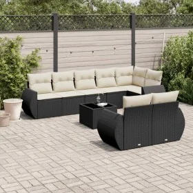 8-piece garden sofa set with black synthetic rattan cushions by , Modular outdoor sofas - Ref: Foro24-3221625, Price: 615,19 ...
