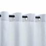 Cortinas opacas anillas de metal 2 pzs blanco crudo 140x175 cm
