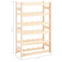 Pine wood wine rack for 30 bottles by vidaXL, Wine racks - Ref: Foro24-286194, Price: 33,41 €, Discount: %