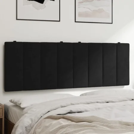 Cabecero de cama acolchado terciopelo negro 120 cm de , Cabeceros y pies de cama - Ref: Foro24-374663, Precio: 46,16 €, Descu...