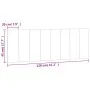 Cabecero de cama acolchado terciopelo negro 120 cm de , Cabeceros y pies de cama - Ref: Foro24-374663, Precio: 46,16 €, Descu...