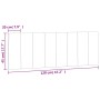 Gepolstertes Kopfteil aus schwarzem Samt, 120 cm von , Kopf- und Fußteile - Ref: Foro24-374663, Preis: 47,08 €, Rabatt: %