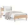 Solid pine wood bed frame 90x200 cm by , Beds and slatted bases - Ref: Foro24-844737, Price: 104,11 €, Discount: %
