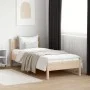 Solid pine wood bed frame 90x200 cm by , Beds and slatted bases - Ref: Foro24-844737, Price: 104,11 €, Discount: %