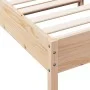 Solid pine wood bed frame 90x200 cm by , Beds and slatted bases - Ref: Foro24-844737, Price: 104,11 €, Discount: %