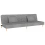 Two-seater sofa bed with two light gray fabric pillows. by , Sofas - Ref: Foro24-375887, Price: 248,79 €, Discount: %