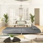 Two-seater sofa bed with two light gray fabric pillows. by , Sofas - Ref: Foro24-375887, Price: 248,79 €, Discount: %