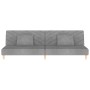 Two-seater sofa bed with two light gray fabric pillows. by , Sofas - Ref: Foro24-375887, Price: 254,44 €, Discount: %