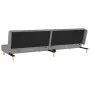 Two-seater sofa bed with two light gray fabric pillows. by , Sofas - Ref: Foro24-375887, Price: 248,79 €, Discount: %
