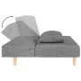 Two-seater sofa bed with two light gray fabric pillows. by , Sofas - Ref: Foro24-375887, Price: 248,79 €, Discount: %