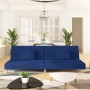 Two-seater sofa bed with two blue fabric pillows. by , Sofas - Ref: Foro24-375893, Price: 251,34 €, Discount: %