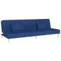 Two-seater sofa bed with two blue fabric pillows. by , Sofas - Ref: Foro24-375893, Price: 246,97 €, Discount: %