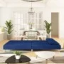 Two-seater sofa bed with two blue fabric pillows. by , Sofas - Ref: Foro24-375893, Price: 246,97 €, Discount: %