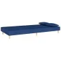 Two-seater sofa bed with two blue fabric pillows. by , Sofas - Ref: Foro24-375893, Price: 246,97 €, Discount: %